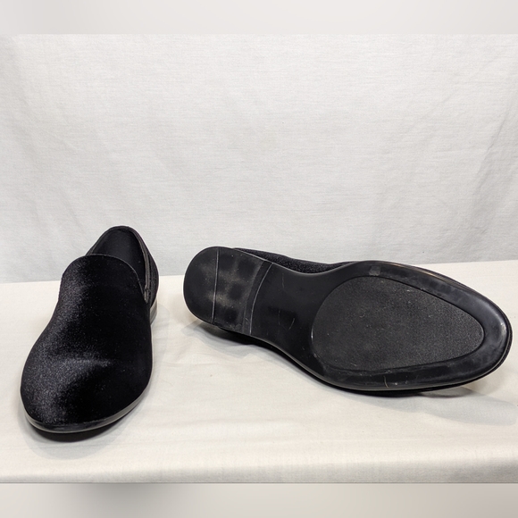 NEW Easy Strider Men’s Velvet Shoes Minimal Solid Slip-On Loafers Sz 10 Black - Picture 4 of 5